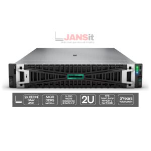 Servidor Novo em Caixa Selada HPE ProLiant DL380 Gen11 com controladora MR408i-a JANSit – Servidor de rack empresarial com 3 anos de garantia oficial. Imagem da embalagem original lacrada de fábrica com selo JANSit.