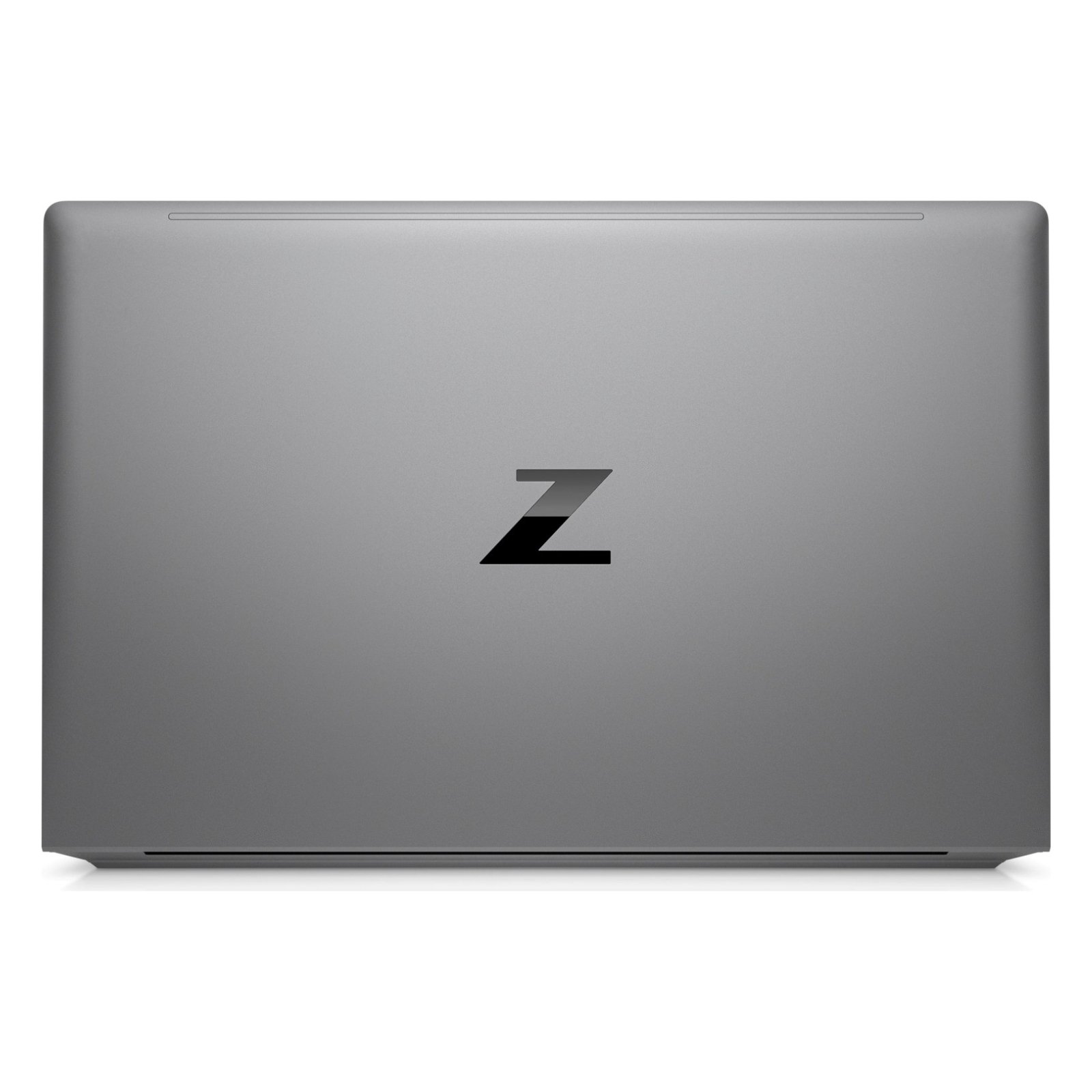 Workstation Portátil HP ZBook Power 15 G9 recondicionado JANSit – Vista traseira da workstation móvel de 15.6 polegadas, exibindo a tampa premium em alumínio cinzento com o logótipo moderno 'Z' no centro, o design robusto das dobradiças e as saídas do sistema de refrigeração avançado. Com garantia JANSit.