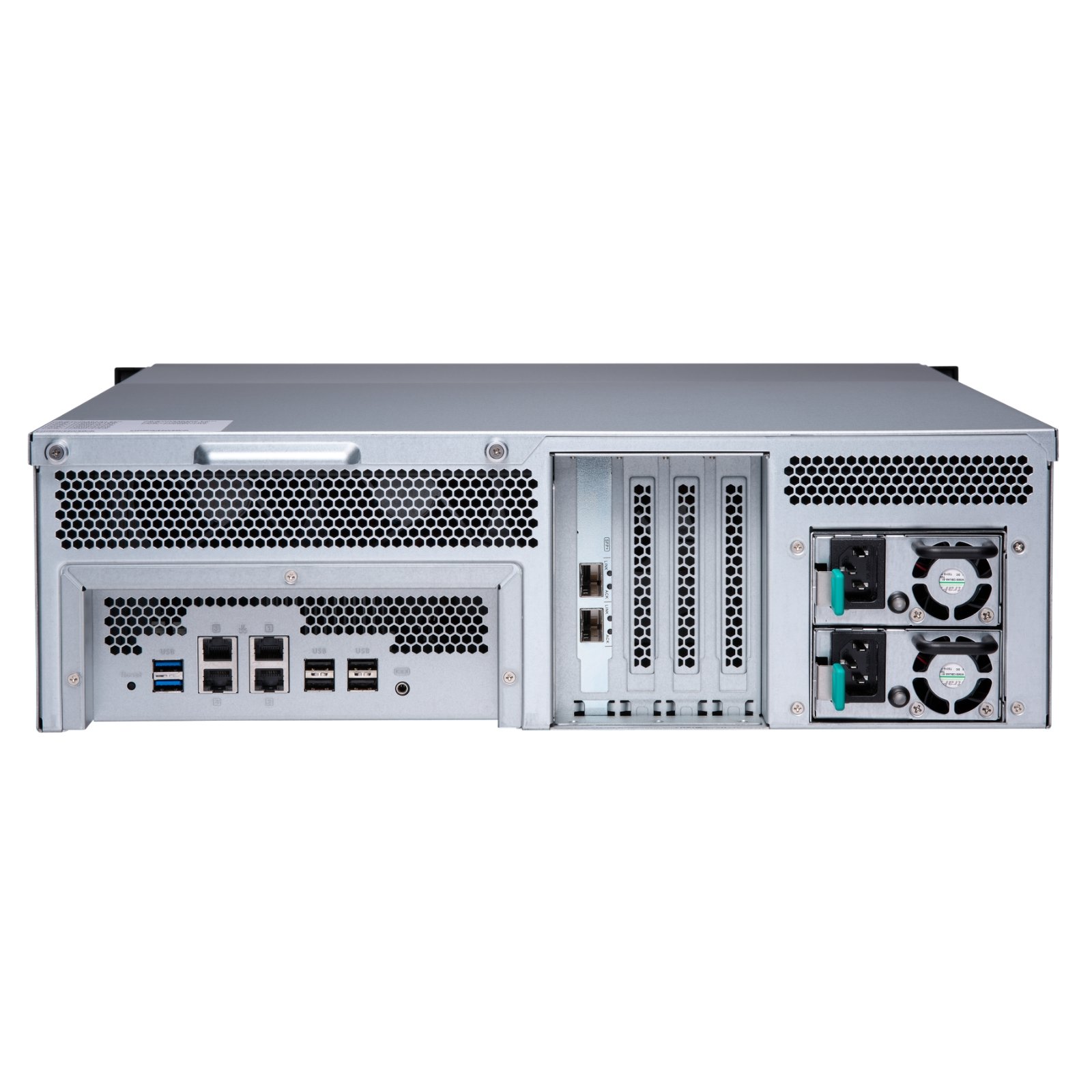 NAS Recondicionada QNAP TS-1673U-RP com 16GB RAM, AMD 4C - Imagem Traseira JANSit