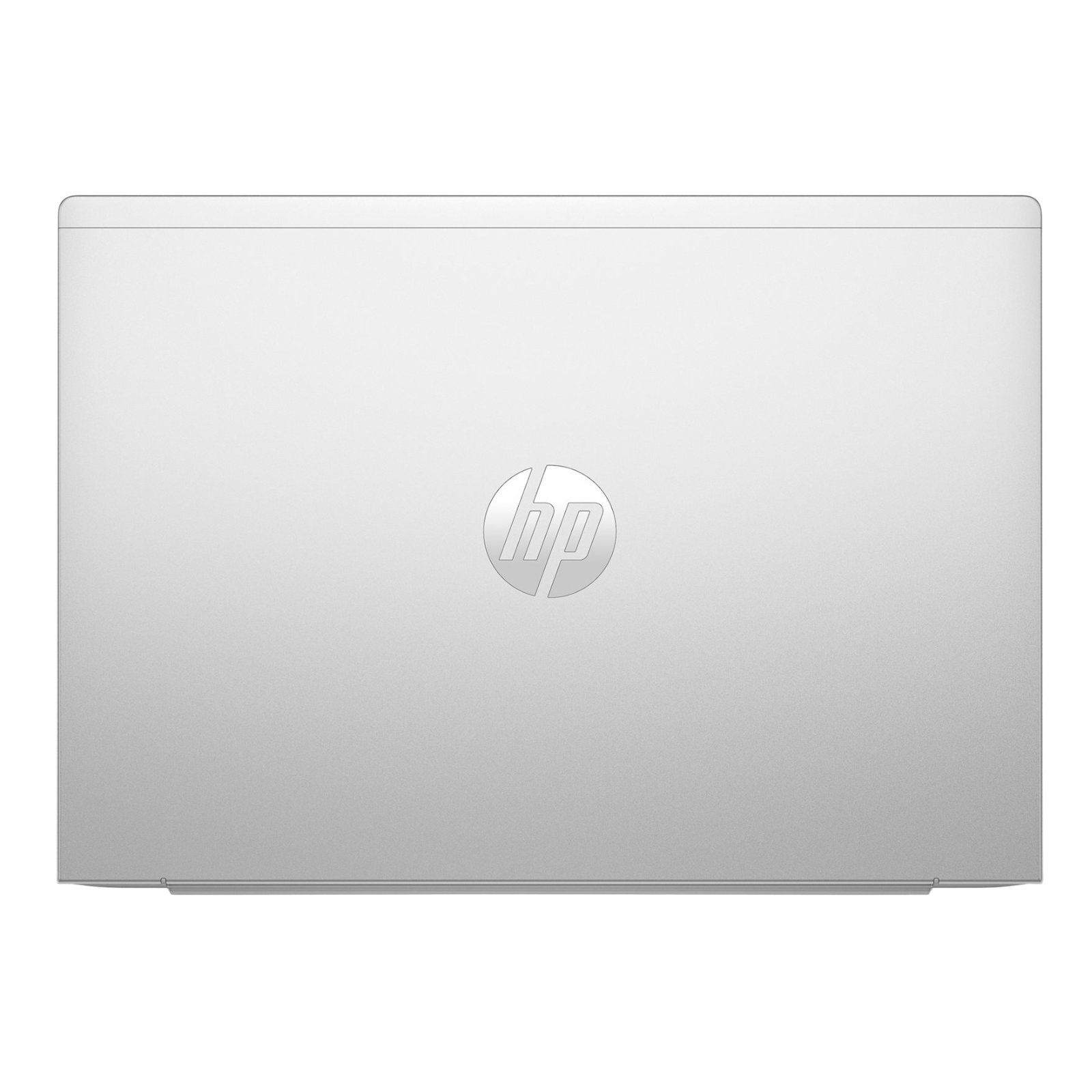 Portátil HP ProBook 460 G11 recondicionado JANSit – Vista traseira do portátil fechado, exibindo a tampa em alumínio prateado com o logótipo HP em destaque, a zona da dobradiça e o perfil fino de 16 polegadas. Com garantia JANSit.