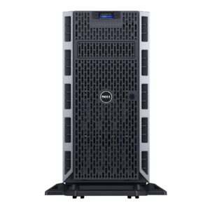 Servidor Dell PowerEdge T330 LFF recondicionado JANSit – Servidor em torre profissional com suporte para discos de 3.5 polegadas (Large Form Factor) de grande capacidade. Imagem frontal do chassis com garantia - Imagem Principal JANSit.