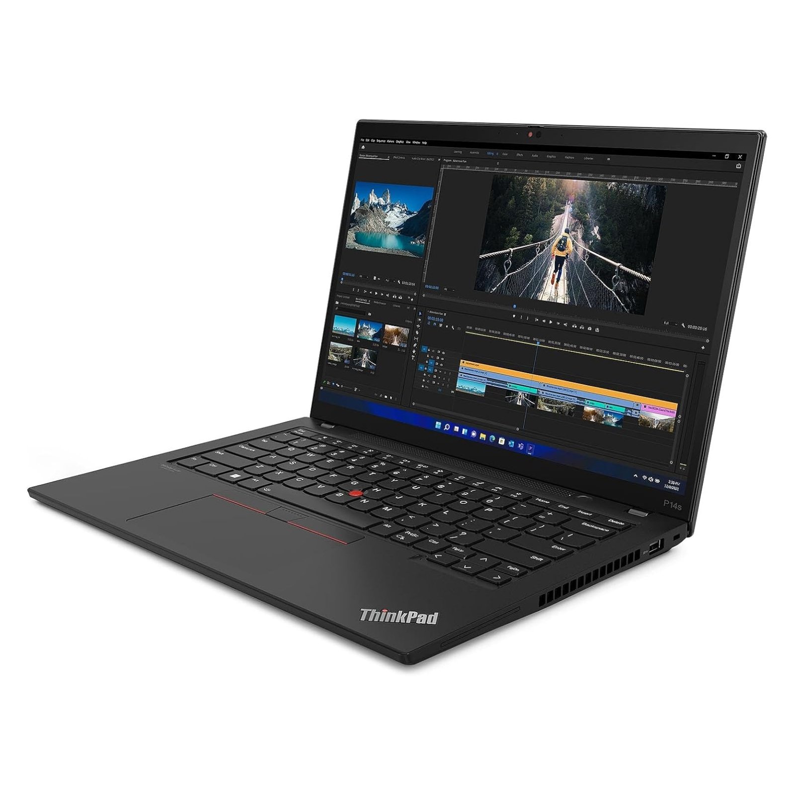 Workstation Portátil Recondicionada Lenovo ThinkPad P14s Gen 2 - Imagem Lateral Direita JANSit