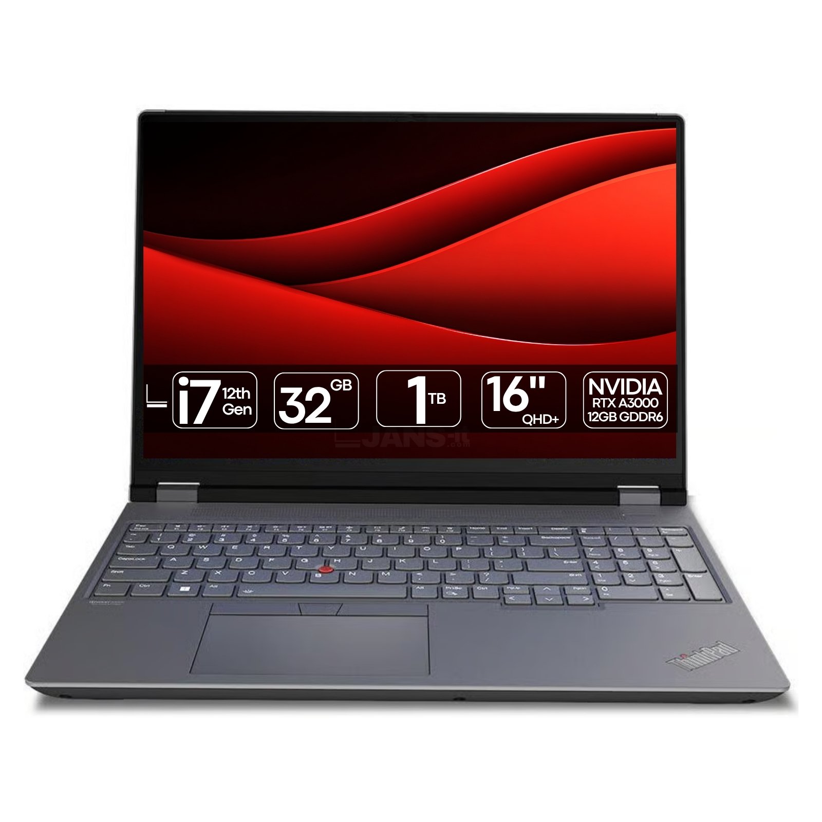Lenovo ThinkPad P16 G1 | i7-12850HX | 32GB | SSD 1TB | 16" QHD+ | NVIDIA RTX A3000 12GB