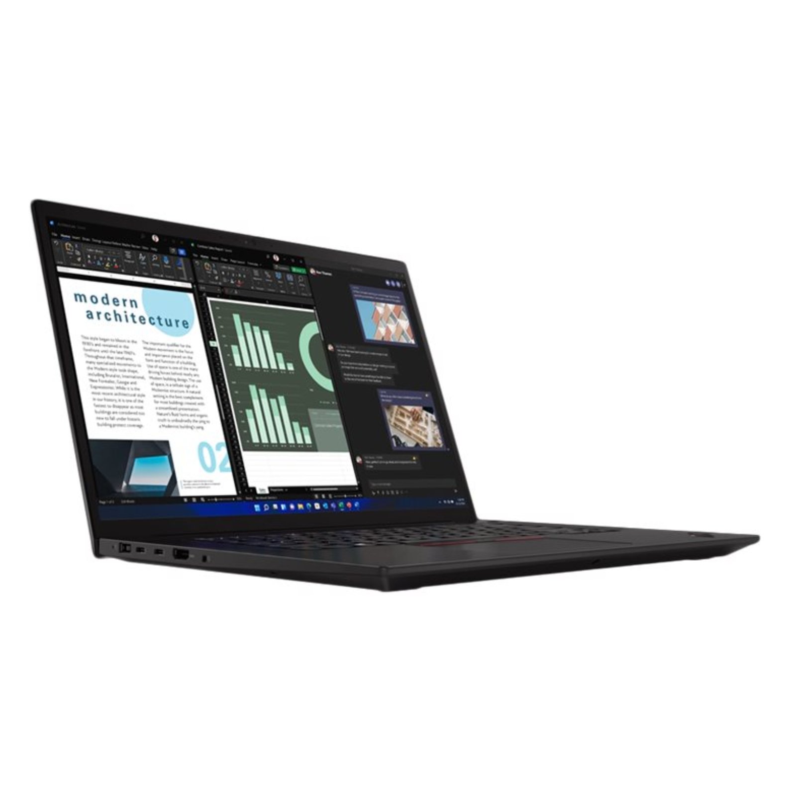 Workstation Portátil Recondicionada Lenovo ThinkPad X1 Extreme Gen 5, 16 polegadas - Imagem Lateral Esquerda JANSit
