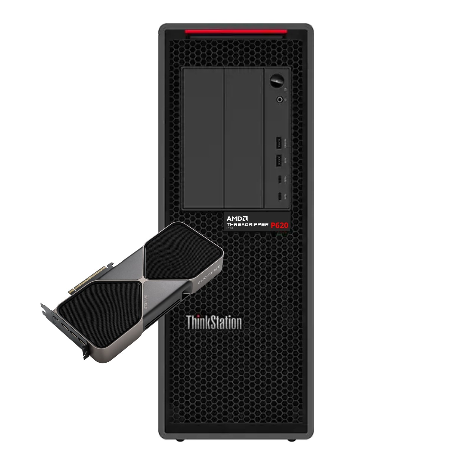Workstation Recondicionada Lenovo ThinkStation P620, AMD ThreadRipper Pro 5995WX, NVIDIA RTX 5080 - Imagem Principal JANSit