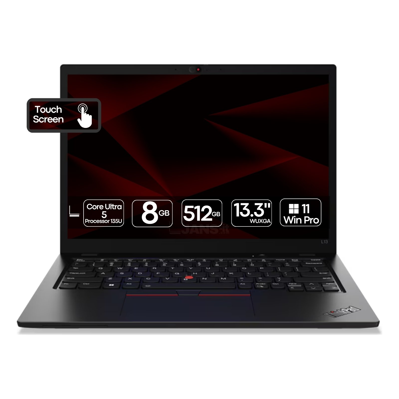 Portátil Recondicionado Lenovo ThinkPad L13 Flex G5, Intel Core Ultra 5 135U - Imagem Principal JANSit