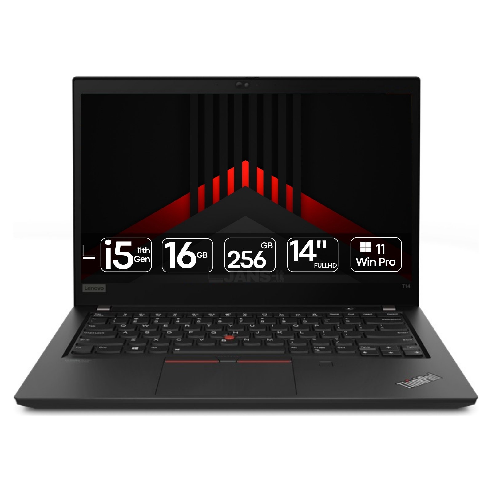 Portátil Recondicionado Lenovo ThinkPad T14 G2, Intel Core i5, 16GB RAM - Imagem Principal JANSit