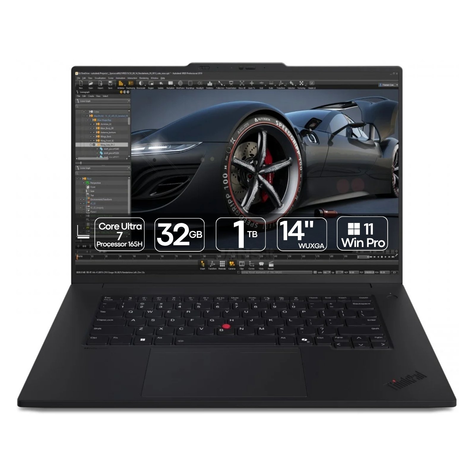 Workstation Portátil Recondicionada Lenovo ThinkPad P1 Gen 7, Intel Core Ultra 7 - Imagem Principal JANSit