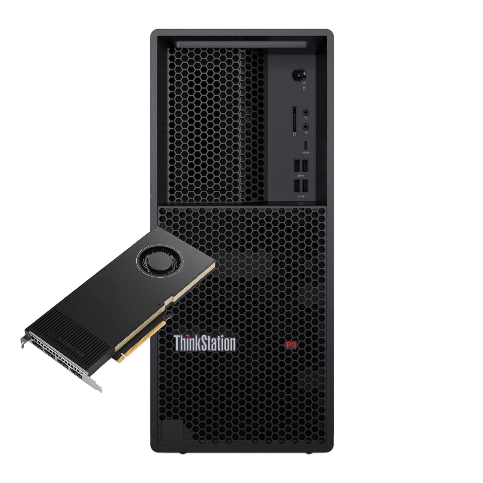 Workstation Recondicionada Lenovo ThinkStation P3, Placa Gráfica NVIDIA RTX A4000 16GB GDDR6 - Imagem Principal JANSit